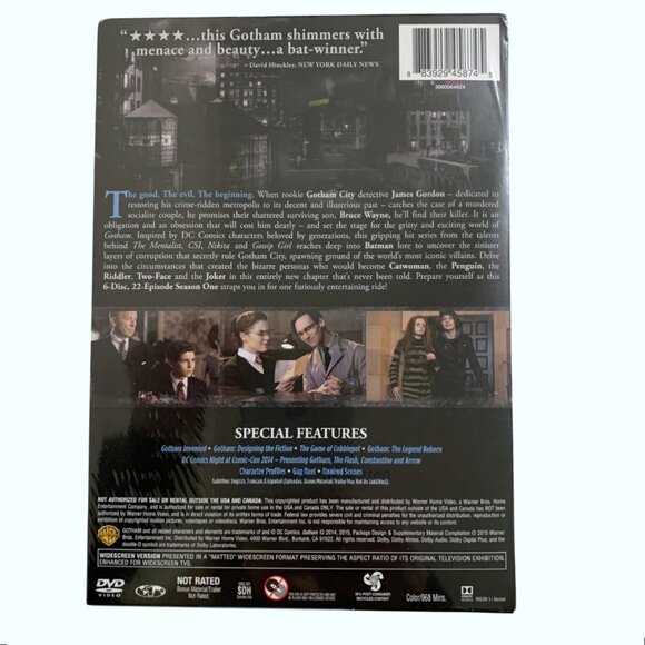 Gotham The Complete First Season DVD Boxset Region 1 Widescreen NR NEW Sealed - Picture 2 of 8
